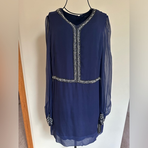 NWT French Connection Silk mini dress -Size 10 - Picture 2 of 10